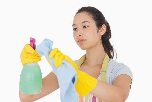 Kitchen surfaces being cleaned for better hygiene
