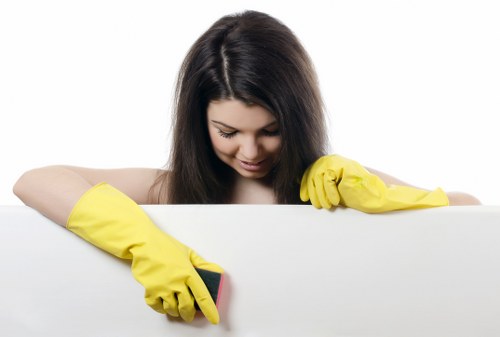 Airbnb cleaning in progress with kitchen surfaces sanitized
